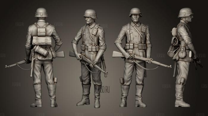 Немецкие солдаты 1 3d stl модель для ЧПУ